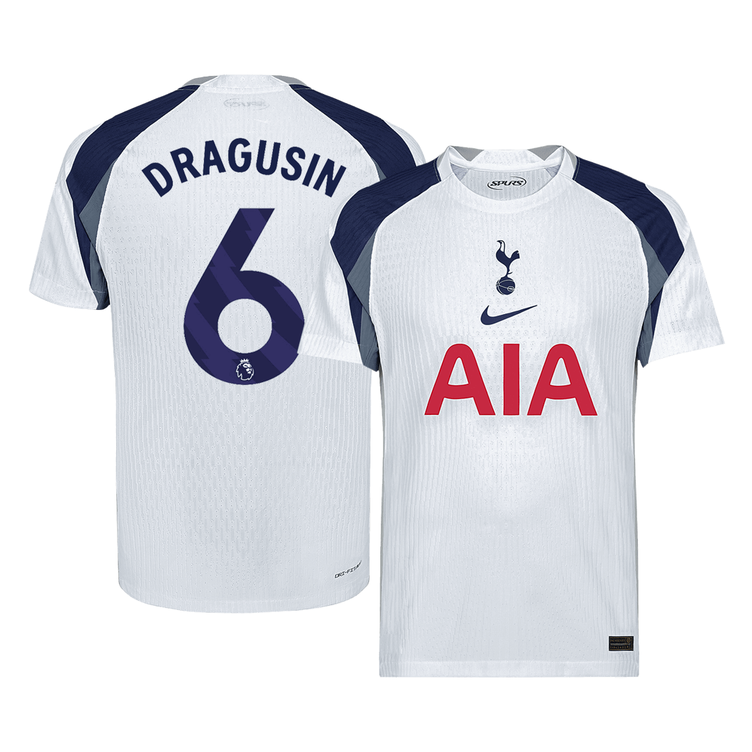 Tottenham Hotspur DRAGUSIN #6 Εντός Έδρας Αυθεντική Φανέλα Ποδοσφαίρου 2025/26