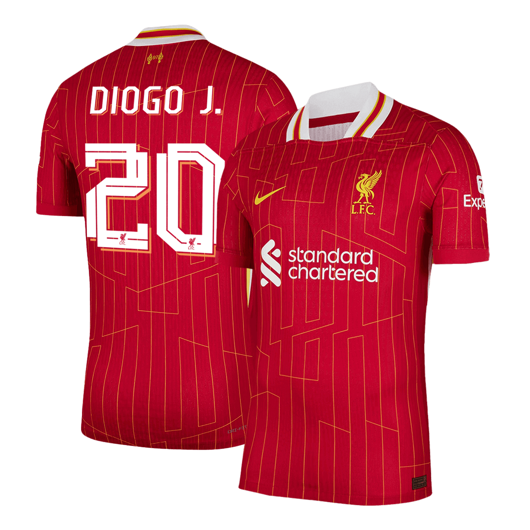DIOGO J. #20 Αυθεντική Φανέλα Ποδοσφαίρου Liverpool Εντός Έδρας 2024/25 Κόκκινη - UCL