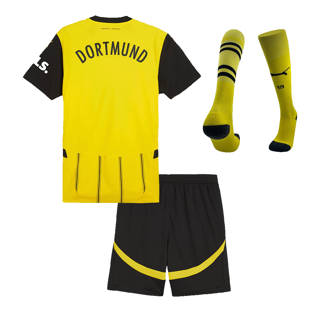 Παιδικές εμφανίσεις Borussia Dortmund Custom Home για το ποδόσφαιρο 2024/25