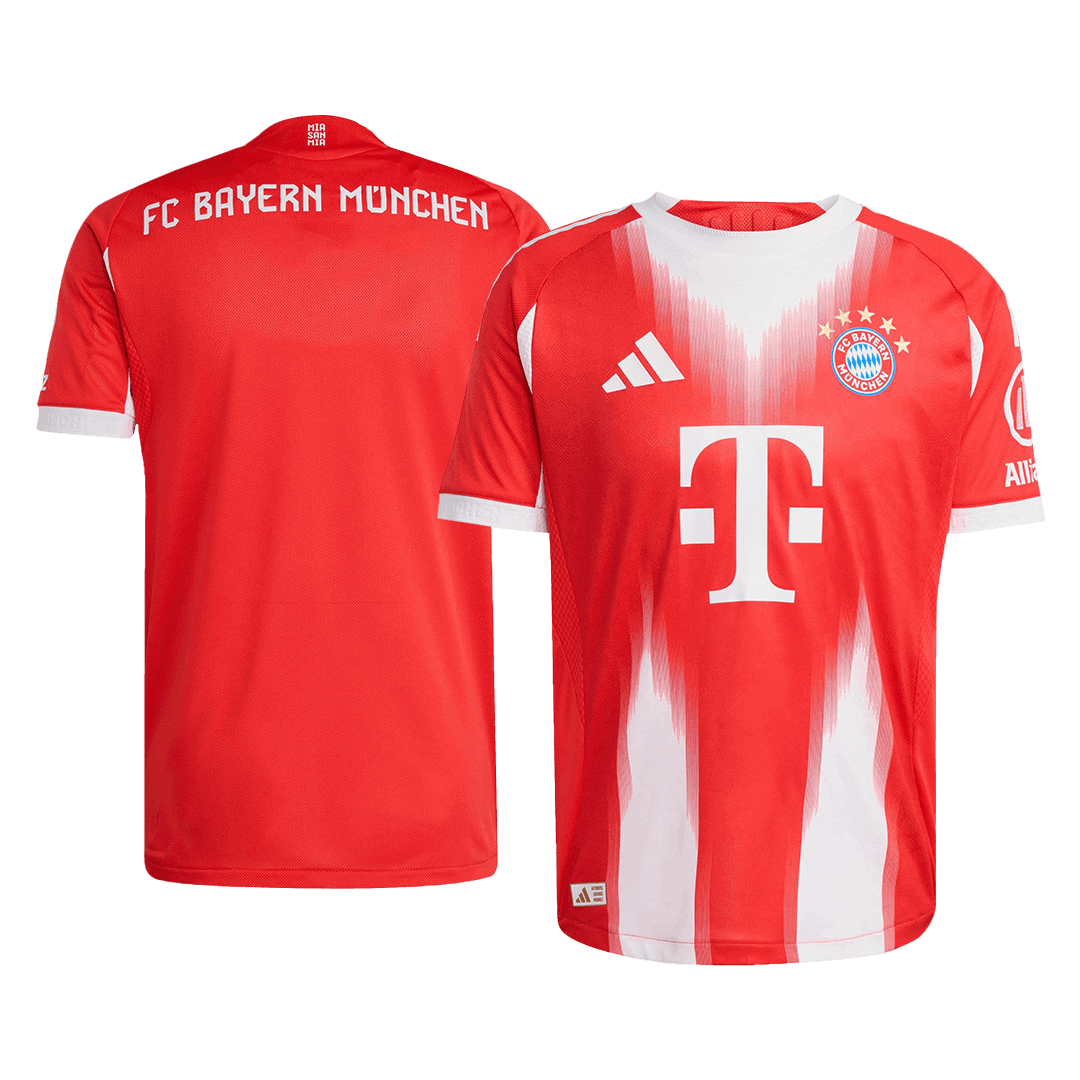 Αυθεντική ποδοσφαιρική φανέλα Bayern Munich για την εντός έδρας σεζόν 2025/26, κόκκινη