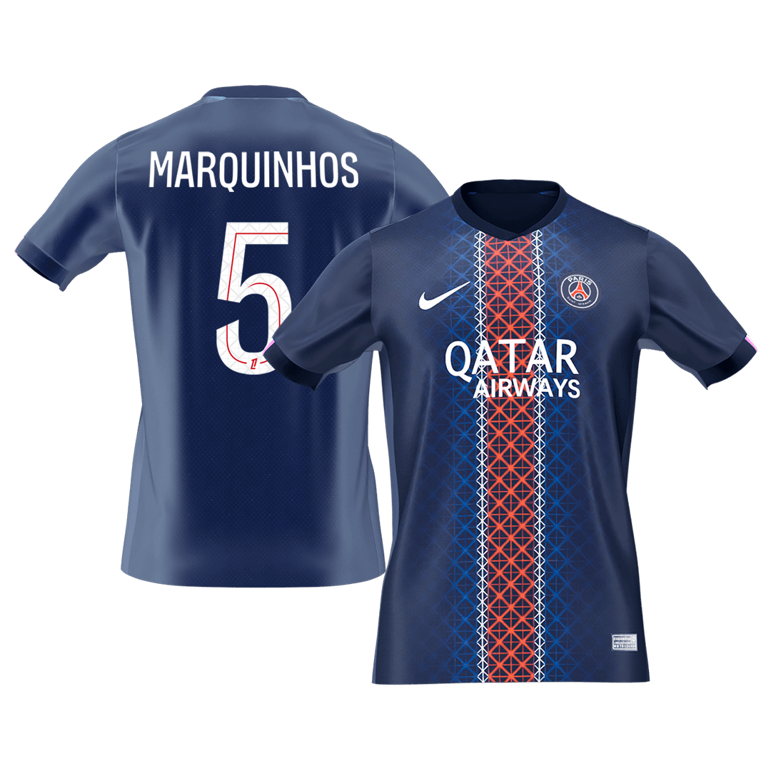 PSG φανέλα Εντός 2025/26 MARQUINHOS #5 - Premium