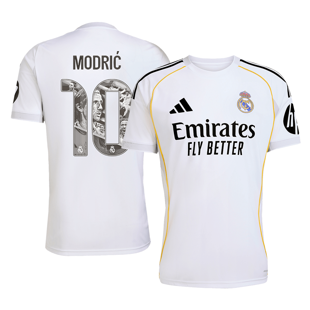 Ειδική φανέλα εντός έδρας Real Madrid 2025/26 με το όνομα MODRIC #10