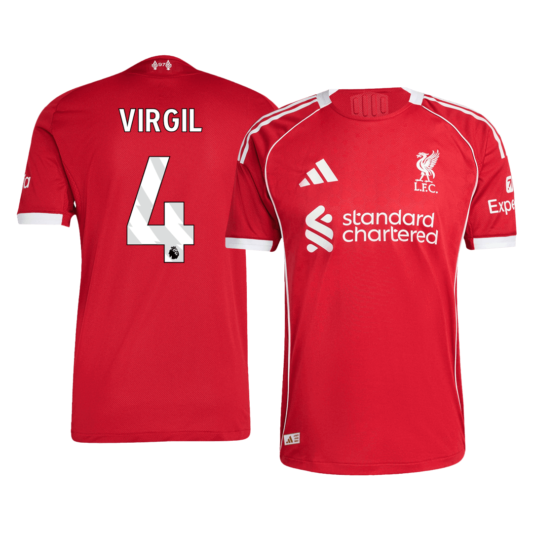 VIRGIL #4 Liverpool Αυθεντική Εντός Έδρας Φανέλα Ποδοσφαίρου 2025/26
