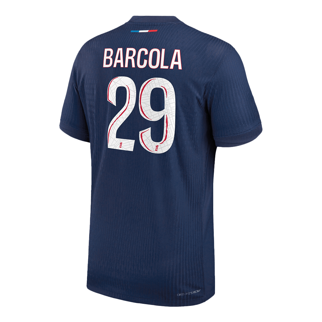 Αυθεντική φανέλα ποδοσφαίρου BARCOLA #29 PSG εντός έδρας φανέλα 2024/25