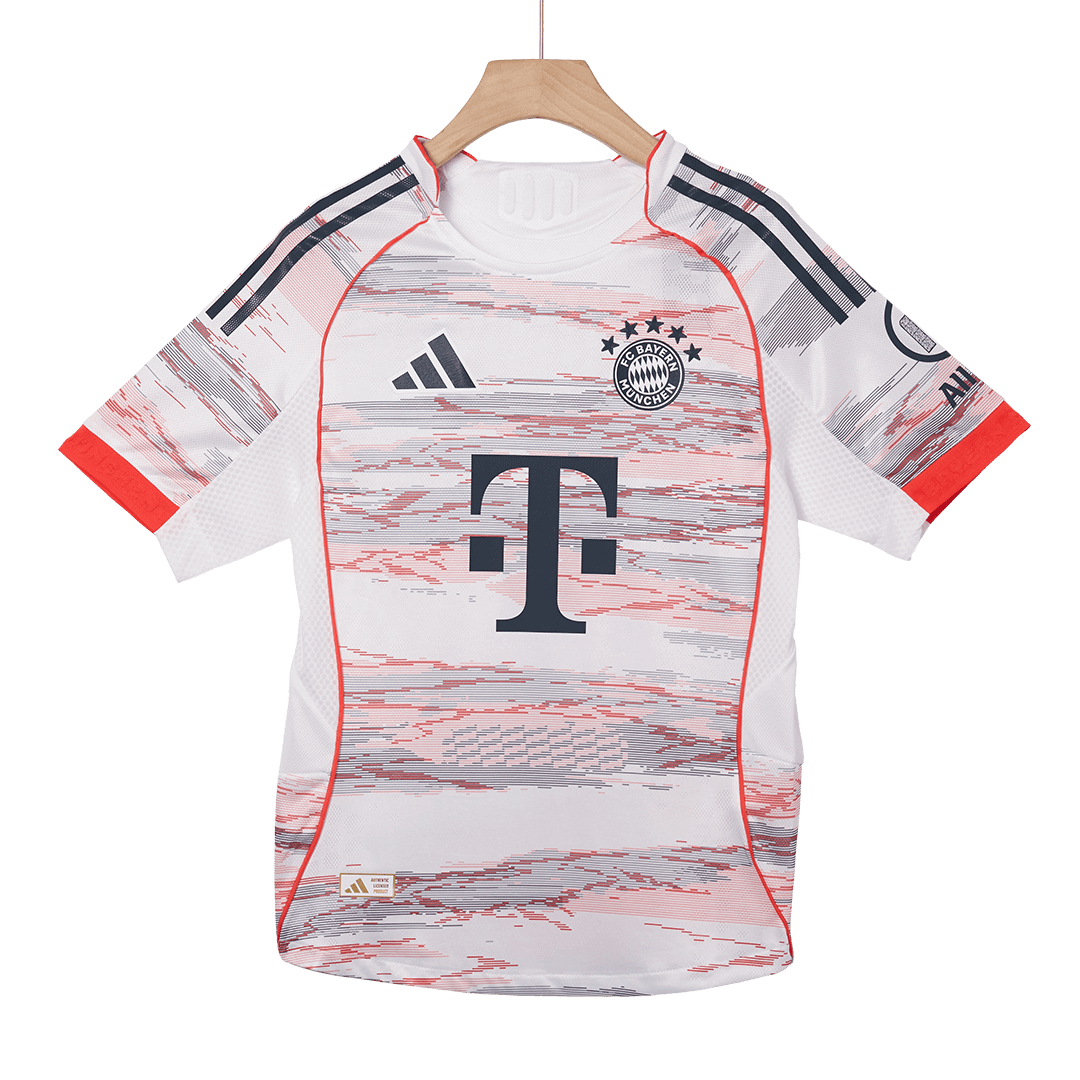Αυθεντική MULLER Special #25 Μπάγερν Μονάχου εκτός έδρας ποδοσφαιρική φανέλα 2025/26 Λευκή