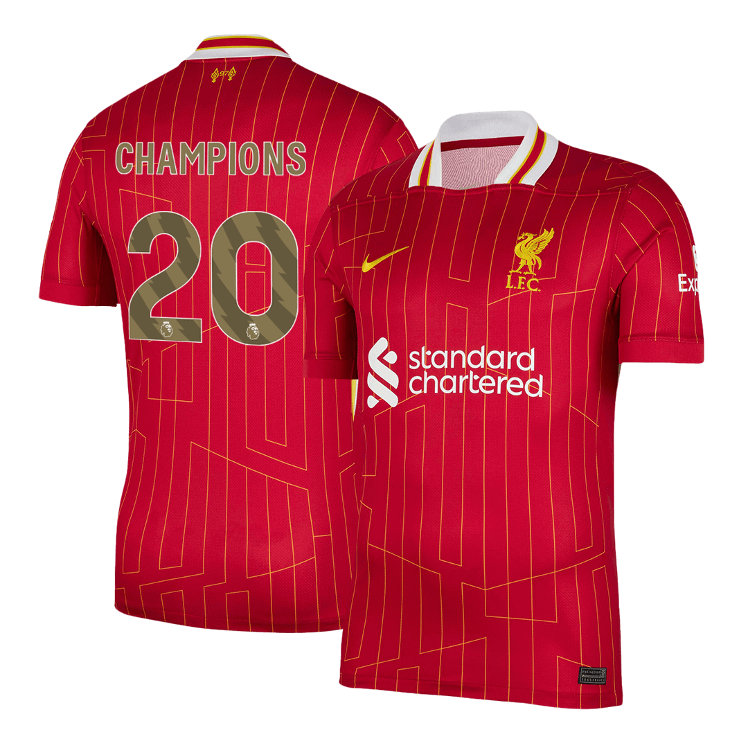 Φανέλα Λίβερπουλ Custom CHAMPIONS #20 Ποδοσφαιρική φανέλα Αρχική 2024/25