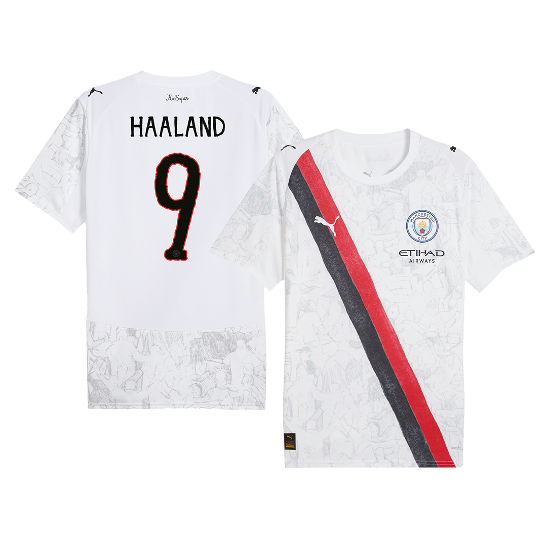 Φανέλα KidSuper Manchester City 2025/26 – Club World Cup με το όνομα HAALAND #9
