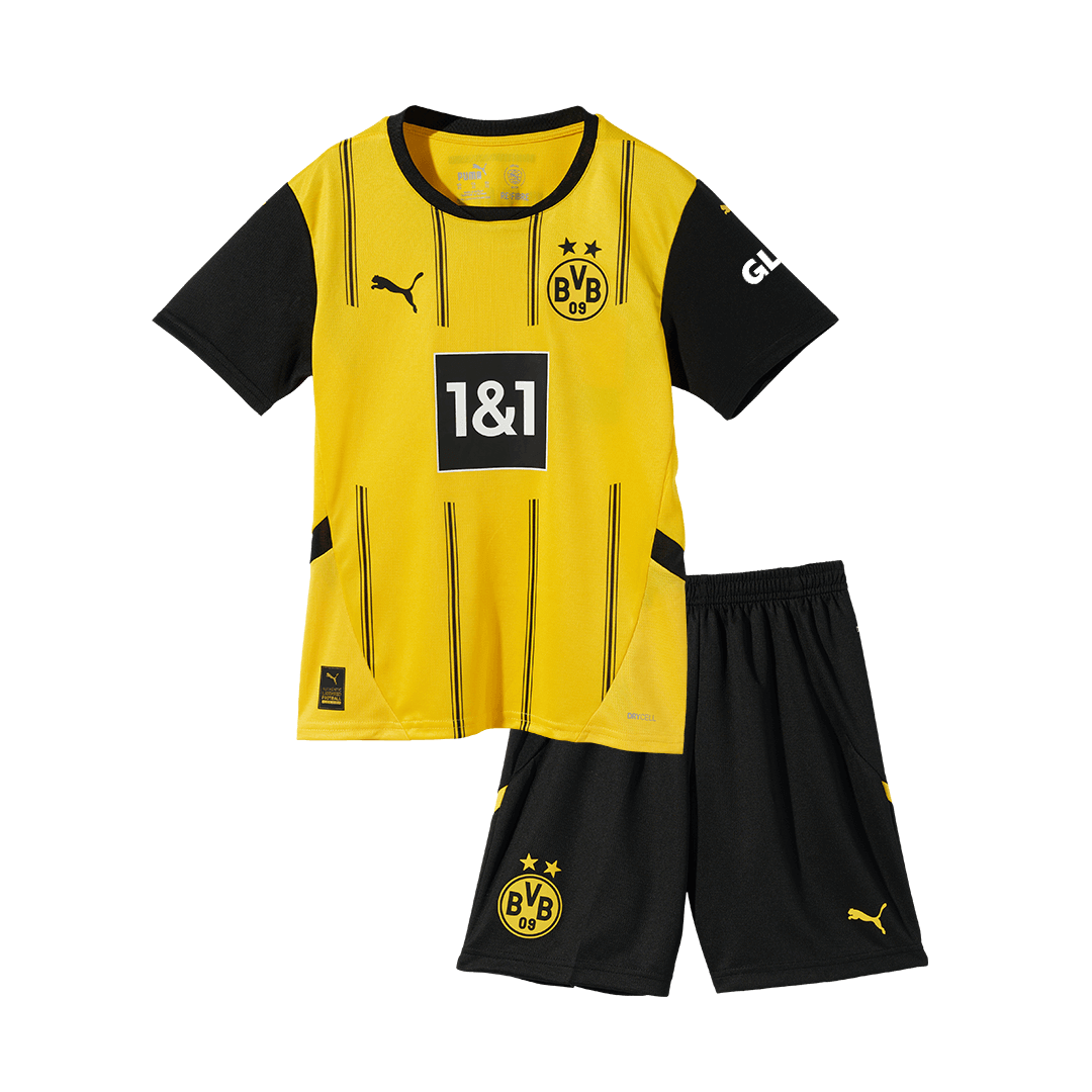 Παιδικές εμφανίσεις Borussia Dortmund Custom Home για το ποδόσφαιρο 2024/25