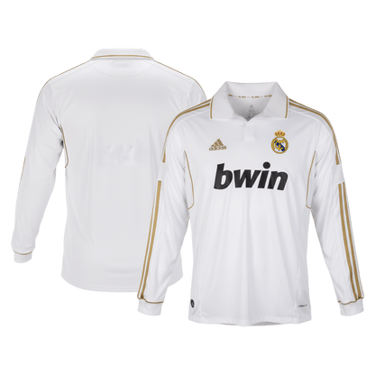Retro Soccer Jersey Real Madrid Home Long Sleeve 2011/12
