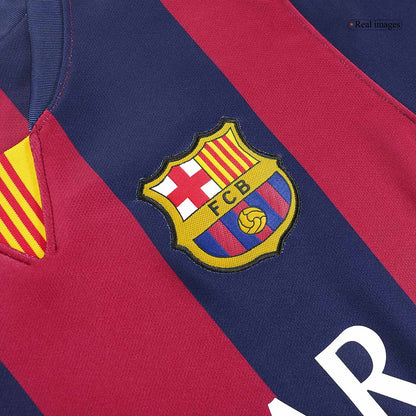 NEYMAR JR #11 Ρετρό φανέλα Barcelona για εντός έδρας ποδόσφαιρο 2014/15