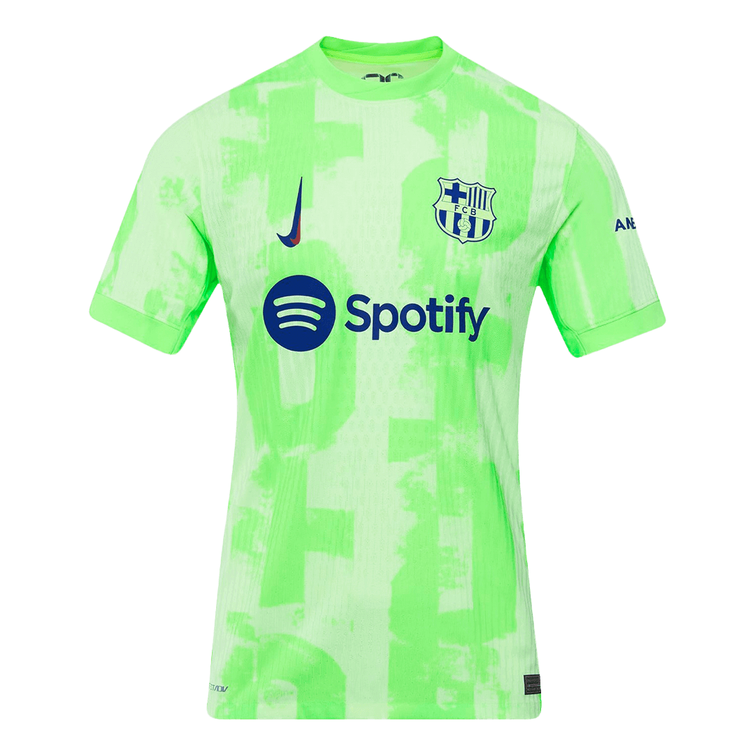 Αυθεντική φανέλα LAMINE YAMAL #19 Soccer Jersey Barcelona Third Away 2024/25 UCL