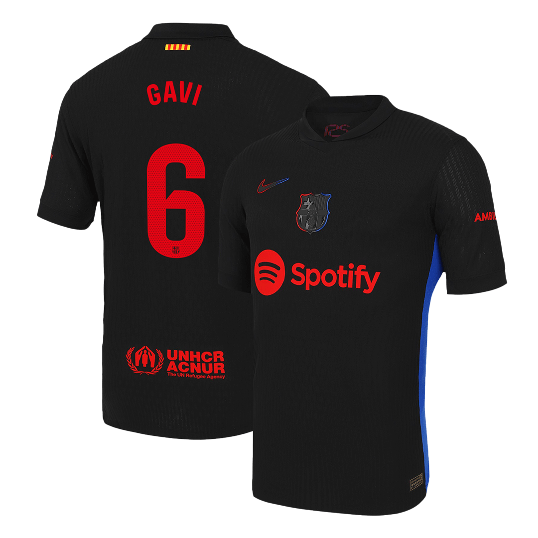 Αυθεντική φανέλα GAVI #6 Soccer Jersey Barcelona Away 2024/25