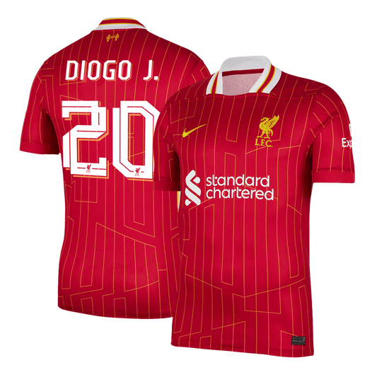 DIOGO J. #20 Λίβερπουλ Εντός έδρας Ποδοσφαιρική Φανέλα 2024/25 Κόκκινη - UCL