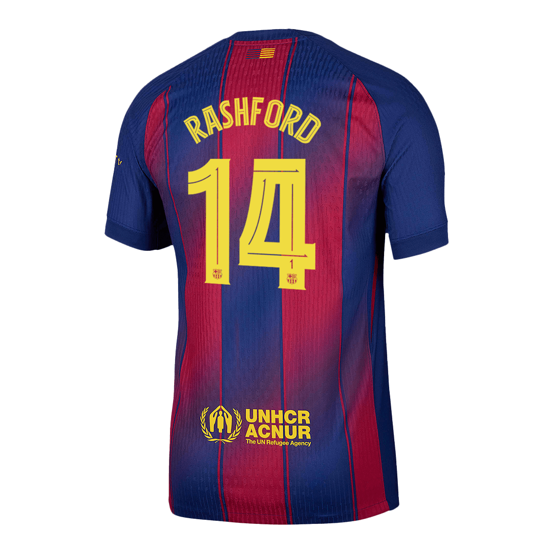 RASHFORD #14 Αυθεντική Φανέλα Ποδοσφαίρου Barcelona Home 2025/26 - UCL