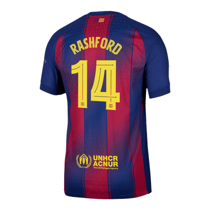 RASHFORD #14 Αυθεντική Φανέλα Ποδοσφαίρου Barcelona Home 2025/26 - UCL
