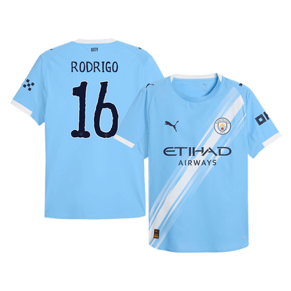 RODRIGO #16 Αυθεντική φανέλα ποδοσφαίρου της Μάντσεστερ Σίτι 2025/26 Μπλε - Παγκόσμιο Κύπελλο Συλλόγων