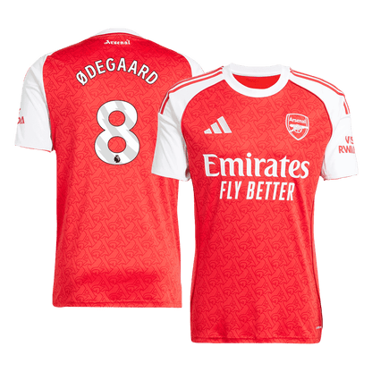#8 ØDEGAARD Φανέλα Ποδοσφαίρου Εντός Έδρας Άρσεναλ 2025/26