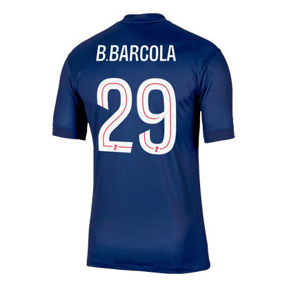B.BARCOLA #29 Εντός έδρας ποδοσφαιρική φανέλα PSG 2025/26