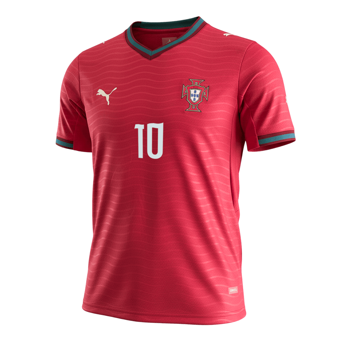 BERNARDO #10 Portugal Home Soccer Jersey World Cup 2026
