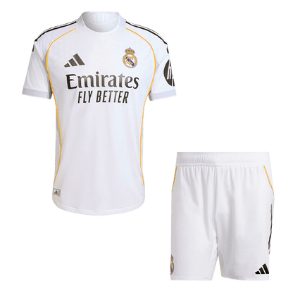 Real Madrid Home Authentic Jerseys Kit 2025/26 White