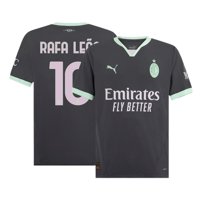 RAFA LEAO #10 Φανέλα Ποδοσφαίρου AC Milan Third Away Custom Shirt 2024/25