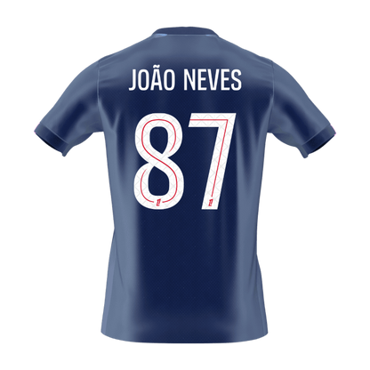 PSG φανέλα Εντός 2025/26 JOÃO NEVES #87 - Premium