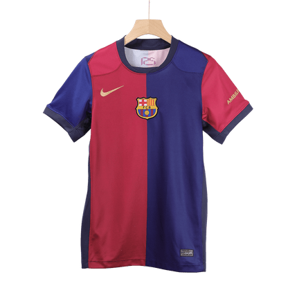 LEWANDOWSKI Barcelona Jersey Custom #9 Soccer Jersey Home 2024/25 Spotify Logo Without Text
