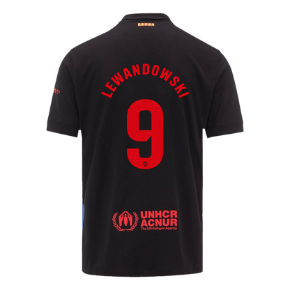 LEWANDOWSKI #9 Προσαρμοσμένη φανέλα ποδοσφαίρου Barcelona εκτός έδρας 2024/25