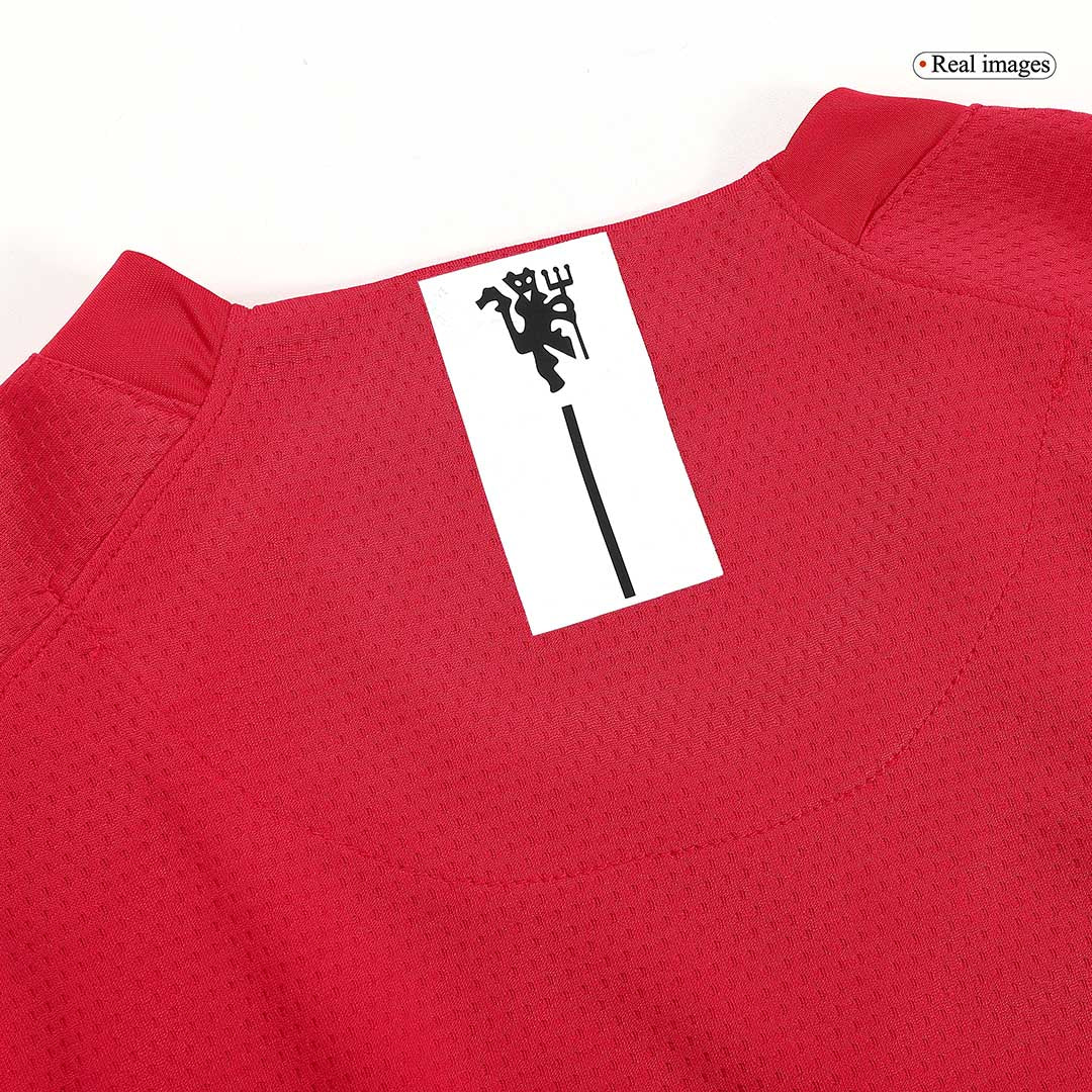 SCHOLES #18 Manchester United Retro Jersey Home Soccer Shirt 2007/08 - UCL Final