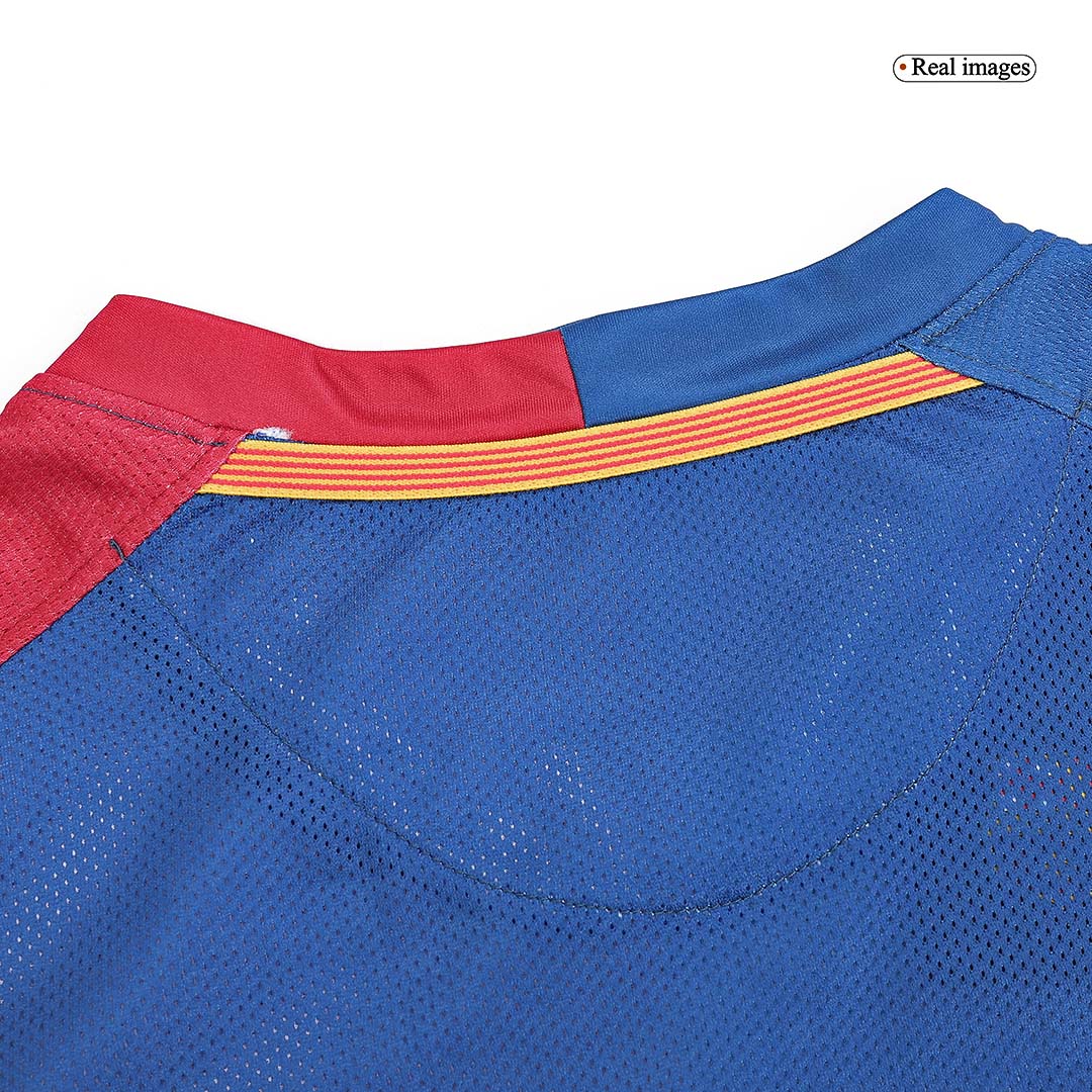 Retro Jersey XAVI #6 Barcelona Retro Jersey Home Long Sleeve Soccer Shirt 2008/09 - UCL Final