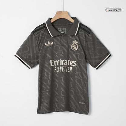 Gift-Kid's Real Madrid Third Away Soccer Jersey Kit (Shirt+Shorts) 2024/25