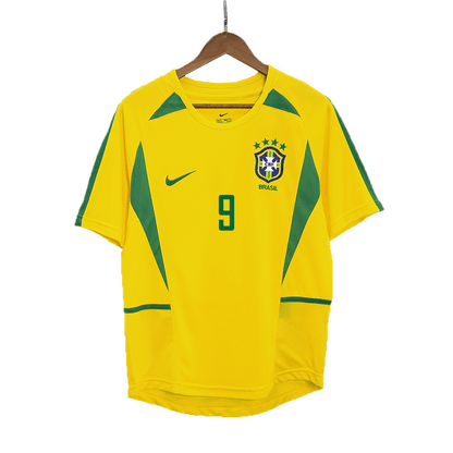 RONALDO #9 Βραζιλία ρετρό μπλουζάκι ποδοσφαίρου 2002/03
