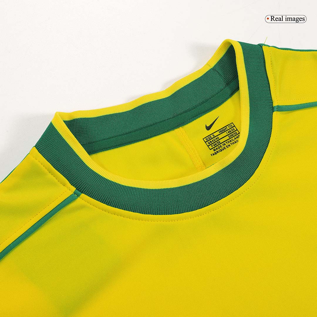 Retro Jersey RIVALDO #10 Brazil Home Soccer Shirt 1998 -World Cup