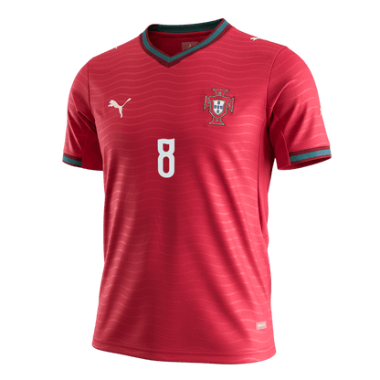 B.FERNANDES#8 Portugal Home Soccer Jersey World Cup 2026 Red