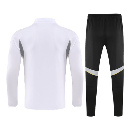 Real Madrid 1/4 Zip Tracksuit 2025/26 Kids White