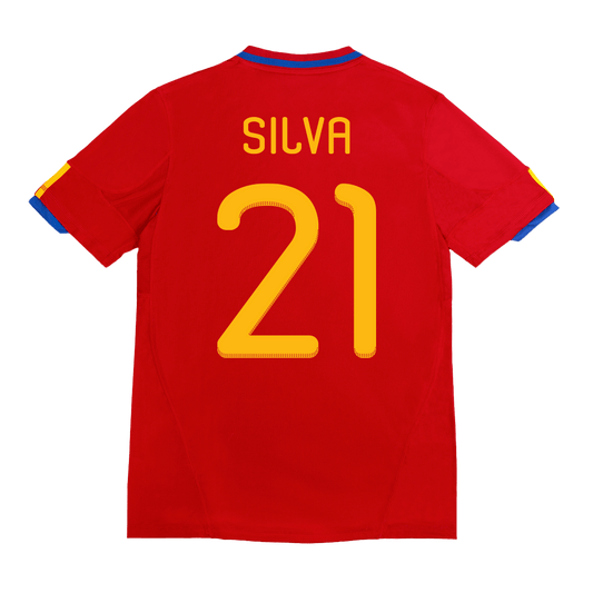 Ρετρό φανέλα με το Νο 21, SILVA, εντός έδρας Ισπανίας 2010