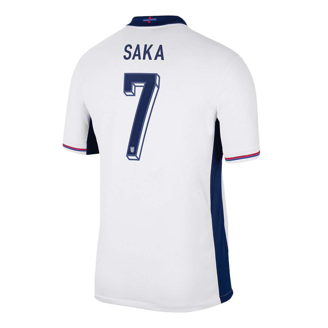 Ανδρική φανέλα SAKA #7 Αγγλίας στο σπίτι ποδοσφαίρου Τζέρσεϊ 2024