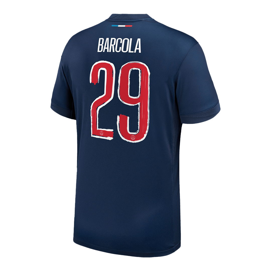 BARCOLA #29 Αυθεντική προσαρμοσμένη φανέλα γηπέδου PSG 2024/25 - UCL