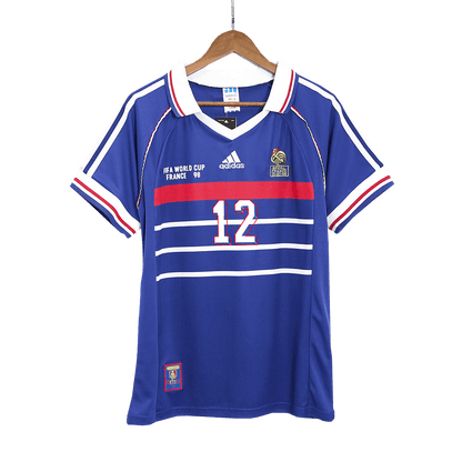 Retro HENRY #12 1998 France World Cup Home Soccer Jersey