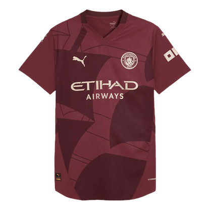 Αυθεντική ποδοσφαιρική φανέλα Manchester City για την τρίτη εκτός έδρας σεζόν 2024/25