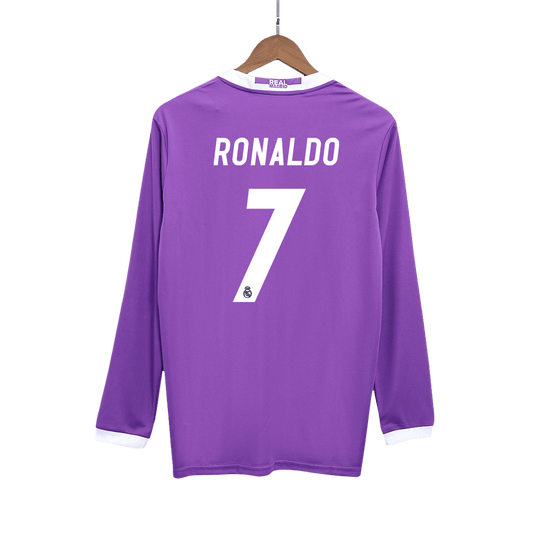 RONALDO #7 Ρεάλ Μαδρίτης Ρεάλ Μαδρίτης Ρεάλ Μαδρίτης Εκτός έδρας Μακρυμάνικη Ποδοσφαιρική Μπλούζα 2016/17