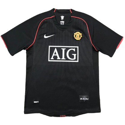 SCHOLES #18 Manchester United Retro Jersey Away Soccer Shirt 2007/08