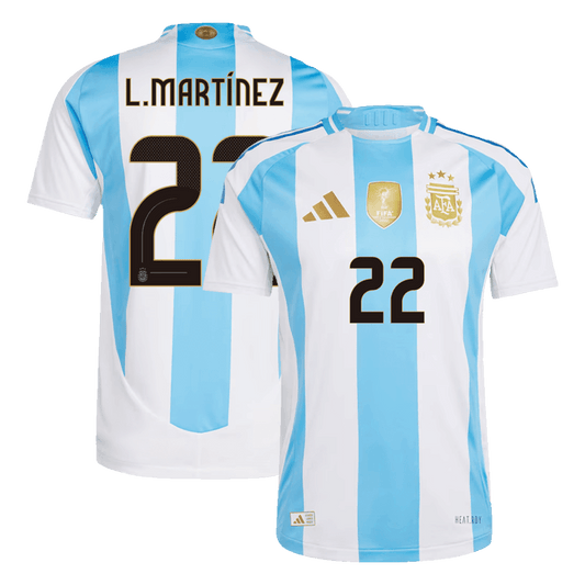 Αυθεντική φανέλα L.MARTÍNEZ #22 Soccer Jersey Argentina Home 2024
