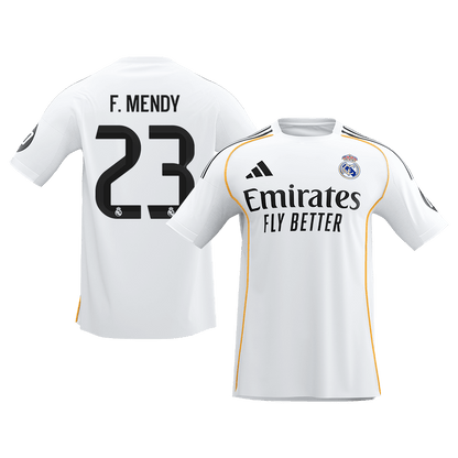 F.MENDY #23 Real Madrid Home Soccer Jersey 2025/26