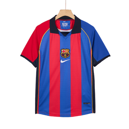 XAVI #6 Ρετρό φανέλα Barcelona για εντός έδρας ποδόσφαιρο 2001/02