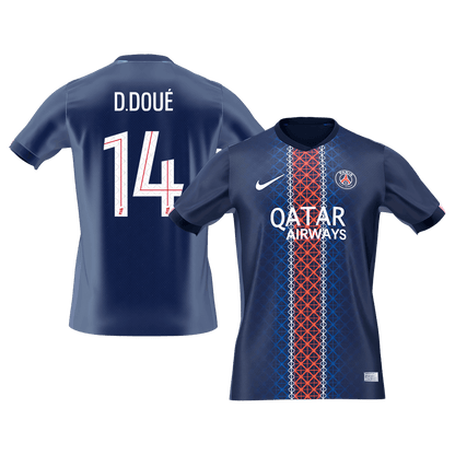 PSG φανέλα Εντός 2025/26 D.DOUÉ #14 - Premium
