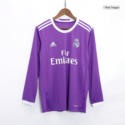 MODRIC #19 Real Madrid Retro Jersey Away Long Sleeve Soccer Shirt 2016/17