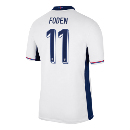 Men's FODEN #11 England Home Soccer Jersey Shirt 2024