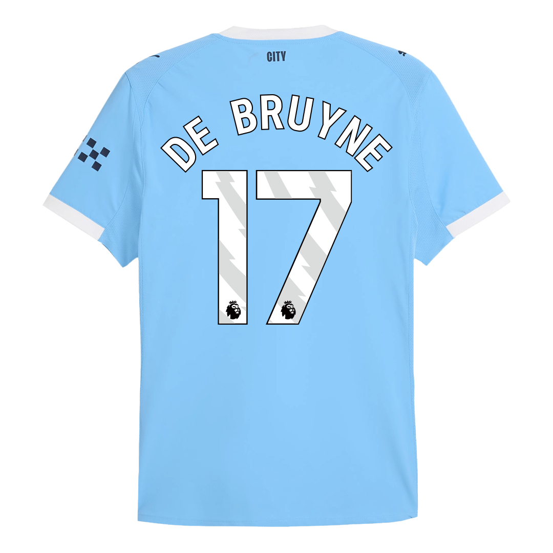 DE BRUYNE #17 Αυθεντική φανέλα ποδοσφαίρου Μάντσεστερ Σίτι 2025/26 Μπλε