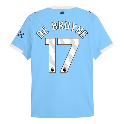 DE BRUYNE #17 Αυθεντική φανέλα ποδοσφαίρου Μάντσεστερ Σίτι 2025/26 Μπλε